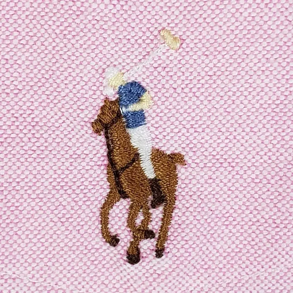 Polo Ralph Lauren Shirt Oxford Button Down Mens Size XXL SS Pink Solid